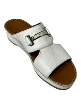 Load image into Gallery viewer, Bally Harold 6211920 Men's White Grained Leather Sandals MSRP $625