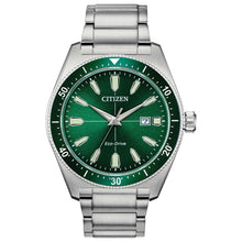 Load image into Gallery viewer, Citizen AW1598-70X Eco-Drive Brycen Mens Green Dial Bracelet Watch MSRP $425