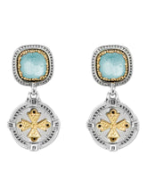 Load image into Gallery viewer, Konstantino Dome Sterling Silver 18K Gold & MOP Earrings SKKJ701-628 MSRP $1390