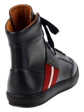 Load image into Gallery viewer, Bally Oldani Men's 6227952 Black High-Top Leather Sneakers MSRP $600