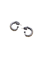 Load image into Gallery viewer, Konstantino Sterling Silver & 18k Gold Hoop Earrings SKKJ577-130 MSRP $890