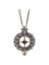 Load image into Gallery viewer, Konstantino Rhodolite, Silver & 18K Gold Pendant Necklace KOMK4774-128-CUT-22 MSRP $1250