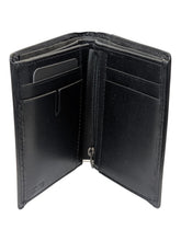 Load image into Gallery viewer, Tumi Nassau SLG Men's Vertical Zip Coin Case Black Leather Wallet MSRP $330