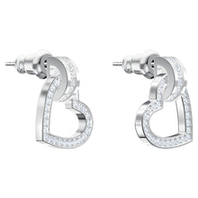 Load image into Gallery viewer, Swarovski Lovely 5466756 Pierced Rhodium Plated & Crystal Drop Earrings MSRP$175