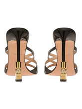 Load image into Gallery viewer, Bally Carolyn 6304289 Black Strappy Slip On Leahter Sandals MSRP $1200