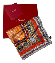 Load image into Gallery viewer, Baccarat 2809897 Ladies Louxor Twillsilk Maxi Tie Orange Scarf MSRP $400