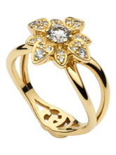 Load image into Gallery viewer, Gucci Flora 18K Yellow Gold and Diamond Ring YBC796241001012 Size 6 MSRP $5950
