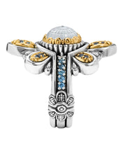 Load image into Gallery viewer, Konstantino Dome Silver 18k Gold Mother of Pearl Ring DKJ975-630 S8 MSRP $1400