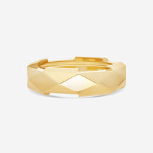 Load image into Gallery viewer, GUCCI Link to Love Studded 18kt Yellow Gold Ring YBC662184001 MSRP $1,980