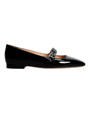 Load image into Gallery viewer, Bally Elis 6303067 Women's Black Calf Patent Leather Flat MSRP $990
