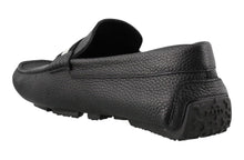 Load image into Gallery viewer, Bally Pearce 6234463 Men's Black Bovine Grained Leather Driver Shoes MSRP $678