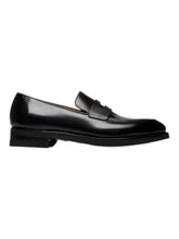 Load image into Gallery viewer, Bally Samius-R 6309329 Men's Black Leather Penny Loafers MSRP $1295