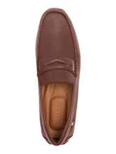 Load image into Gallery viewer, Bally Palven 6309322 Men's Russet Grained Leather Penny Loafers MSRP $690