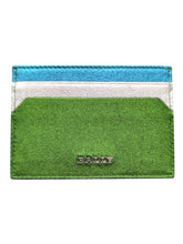 Load image into Gallery viewer, Bally Tigi Multicolor Goat Laminated Card Holder Wallet MSRP $240