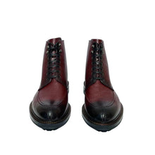 Load image into Gallery viewer, Bally Kristan 6239770 Men's Heritage Red Embossed Leather Boots Size 7.5 MSRP $965
