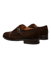 Load image into Gallery viewer, Bally Sahele 6308975 Men's Brown Suede Leather Monk Shoes MSRP $1,550