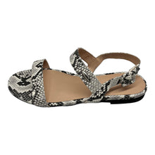 Load image into Gallery viewer, Bally Carlas 6234088 Women's Animal Print Leather Flat Sandals Size 6 MSRP $695