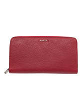 Load image into Gallery viewer, Bally Sevin 6219346 Lipsitck Zippered Long Wallet Calf Grained Leather MSRP $660