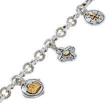 Load image into Gallery viewer, Konstantino Sterling Silver Silver and 18K Gold Spinel Bracelet BKJ698-478 MSRP $980