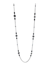 Load image into Gallery viewer, Konstantino Sterling Silver, 18K Gold & Black Onyx Necklace KOMK4743-120-36 8U MSRP $1040