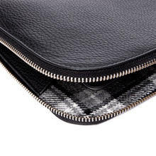 Load image into Gallery viewer, Rapport London X Johnsons Of Elgin Leather Portfolio Case In Black - DJ11