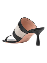 Load image into Gallery viewer, Bally Bianka 6303513 Ladies Two-Tone Black Leather Mules MSRP $700