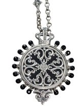 Load image into Gallery viewer, Konstantino Silver, 18K Gold, Onyx & Rhodolite Necklace KOMK4740-487-28 4U MSRP $1450