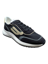 Load image into Gallery viewer, Bally Demmy 6302829 Men's Black/Sage/Fossil Fabric & Leather Sneakers MSRP $630