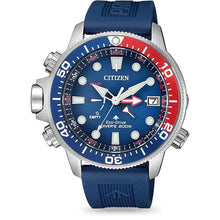 Load image into Gallery viewer, Citizen BN2038-01L Eco-Drive Promaster Aqualand Blue Dial Strap Watch MSRP $795