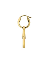 Load image into Gallery viewer, Gucci Horsebit 18K Yellow Gold Earrings YBD79565600100U MSRP $3,100