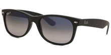 Load image into Gallery viewer, Ray-Ban RB2132 New Wayfarer Matte Black Blue Gradient Polarized Sunglasses 52-18