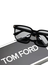 Load image into Gallery viewer, Tom Ford FT1287-K/S 01A Transparent Black Smoke Tint Sunglasses
