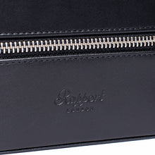 Load image into Gallery viewer, Rapport London Hyde Park Leather Two-Watch Zip Case In Black - D261