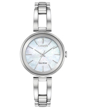 Load image into Gallery viewer, Citizen EM0630-51D Ladies Axiom MOP Dial Bracelet 28mmWatch MSRP $350