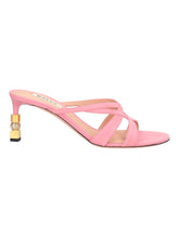 Load image into Gallery viewer, Bally Carolyn 6304284 Light Pink Strappy Slip On Dress Sandals Size 7.5 MSRP $1070