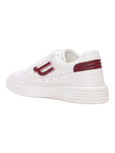 Load image into Gallery viewer, Bally Triumph 6300145 Men's White/Heritage Red Low-Top Sneakers MSRP $600