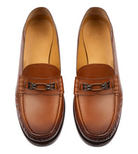 Load image into Gallery viewer, Bally Coriano 6300201 Men's Brown Leather Loafers Size 8.5 MSRP $620