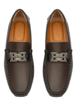 Load image into Gallery viewer, Bally Peyton Men's Ebony Brown Leather Drivers Size 12 MSRP $720