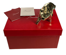 Load image into Gallery viewer, Baccarat 2812401 Crystal Gold Zodiac Boar 2019 Figurine MSRP $390