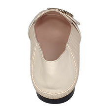 Load image into Gallery viewer, Bally Clariska 6301227 Women's Bone Embossed Leather Flats MSRP $550