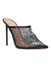 Load image into Gallery viewer, Bally Tyna 6304039 Women's Black Crystal Mesh Pumps MSRP $1350