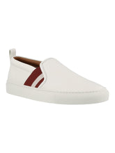 Load image into Gallery viewer, Bally Henrika 6223268 Women's White Leather Slip On Sneakers Size 4.5 MSRP $450