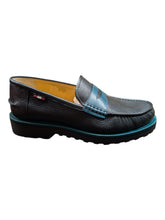 Load image into Gallery viewer, Bally Noah 6302469 Men's Black & Octanium Leather Loafers Size 9 MSRP $670