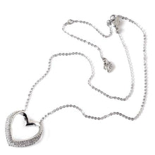 Load image into Gallery viewer, Swarovski Cupidon 5136278 Rhodium Plated & Crystal Necklace & Earrings Set $169