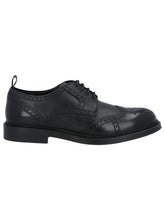 Load image into Gallery viewer, Bally Nicor 6301519 Men's Black Leather Derby Shoes MSRP $870