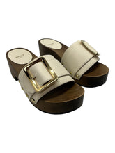 Load image into Gallery viewer, Bally Ellin 6238124 Women's Bone Calf Plain Leather Buckled Sandals MSRP $580