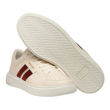 Load image into Gallery viewer, Bally Marell 6300605 Men's Bone Calf Plain Leather Sneakers MSRP $550
