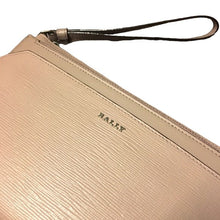 Load image into Gallery viewer, Bally Leddon 6219398 Ladies Nude Wrislet Clutch Calf Embossed MSRP $625