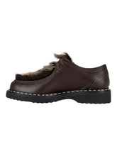 Load image into Gallery viewer, Bally Nadhy 6304691 Men's Ebano Leather Fur Derby Shoes MSRP $979