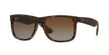 Load image into Gallery viewer, Ray-Ban RB4165 865/T5 Justin Matte Havana Brown Gradient Polarized 54-16